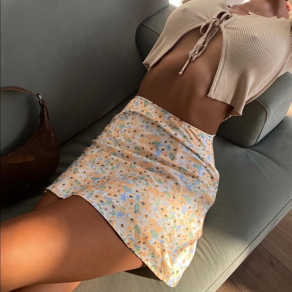 Princess Polly fine lines mini skirt